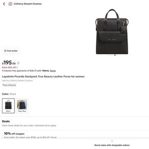 Lapalette Picardie Backpack True Beauty Leather Purse for women